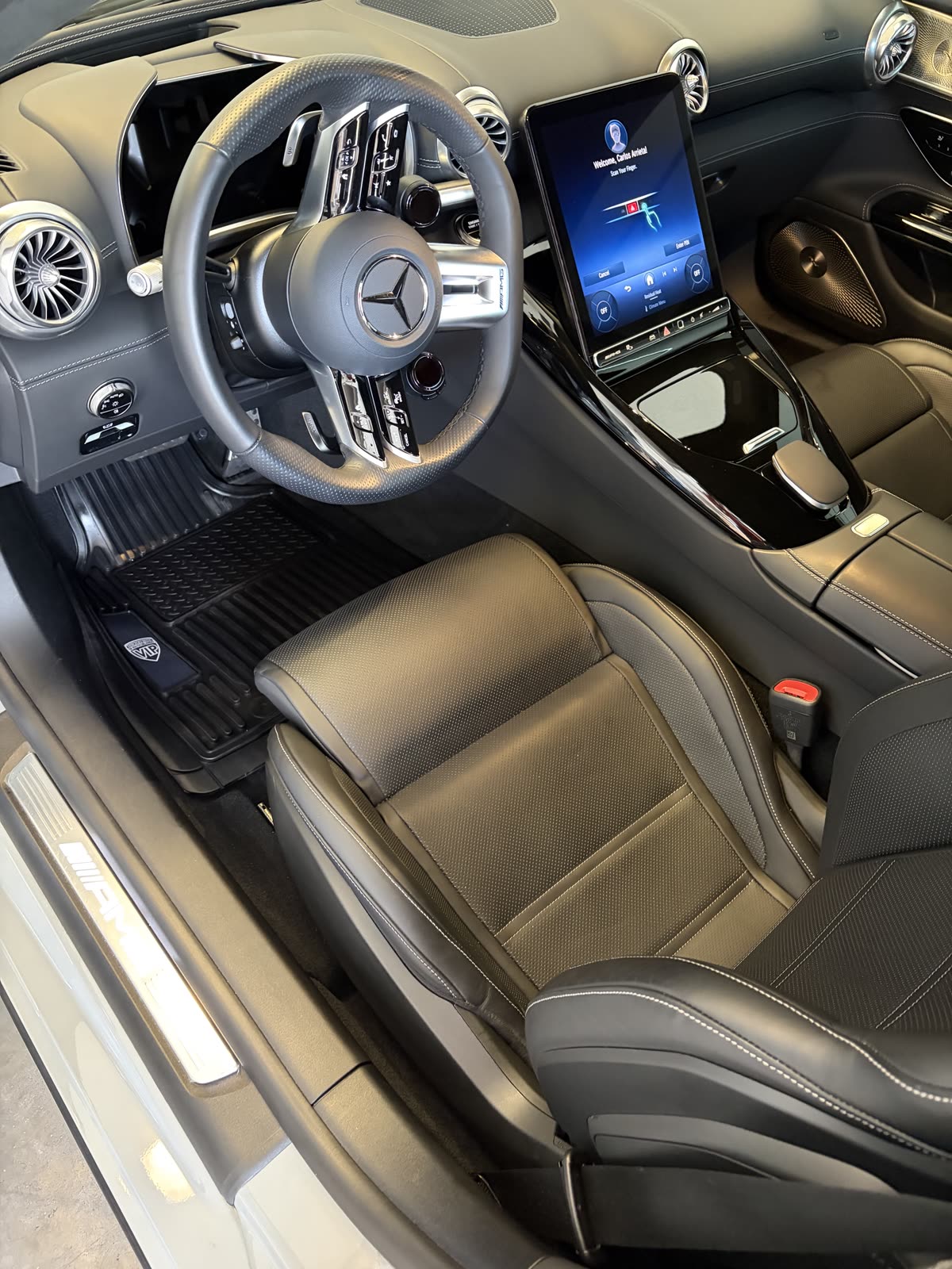 Mercedes AMG interior after a detail by APES