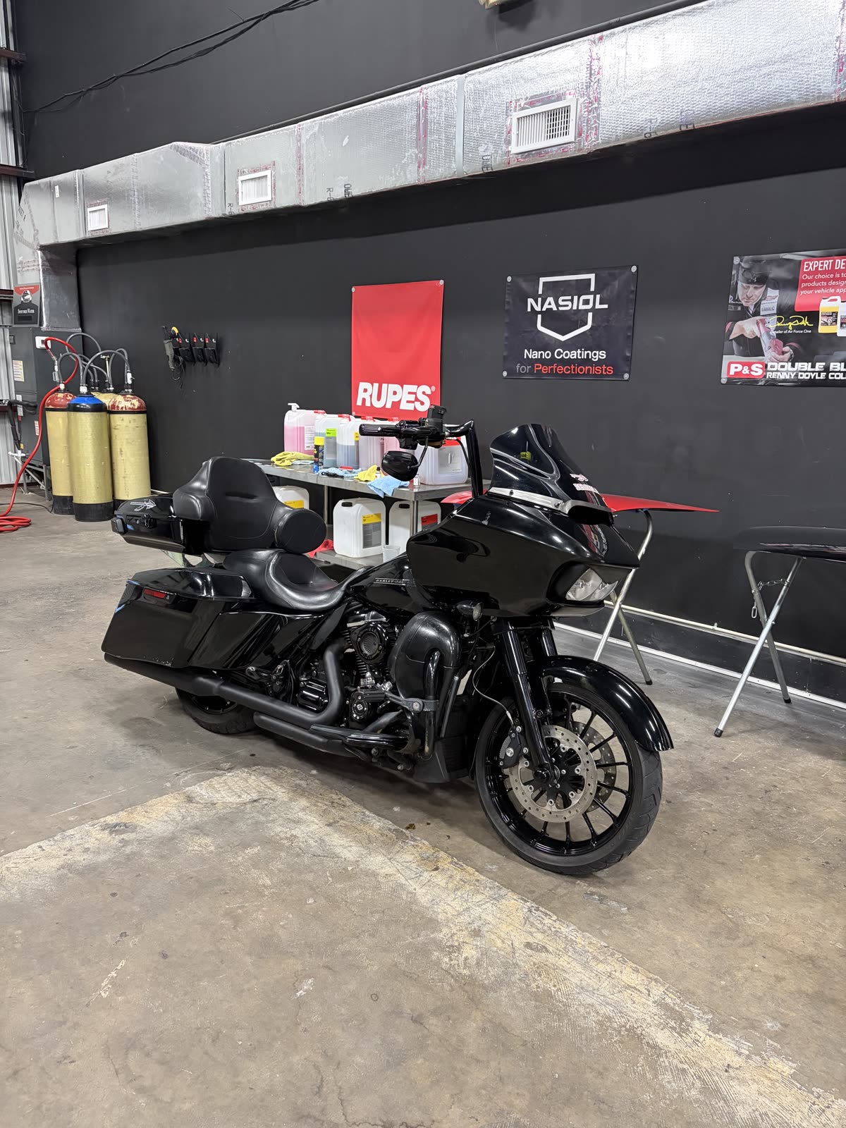 Harley Davidson Road Glide after ceramic coating at APES
