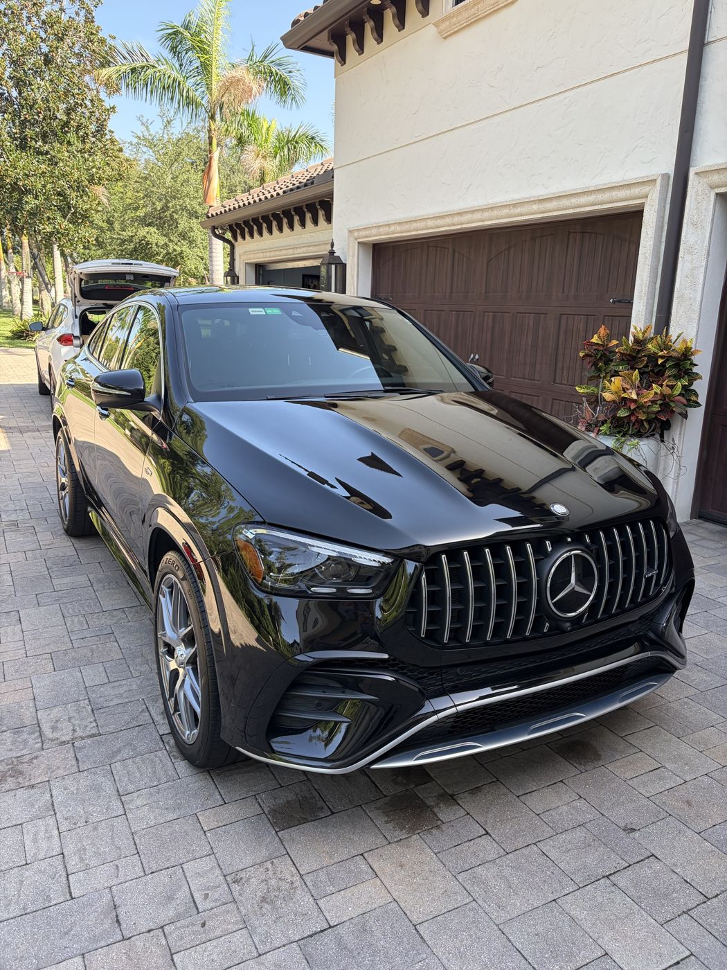 Black Mercedes-AMG GLE 63 Coupe after a mobile detail at the owner's home