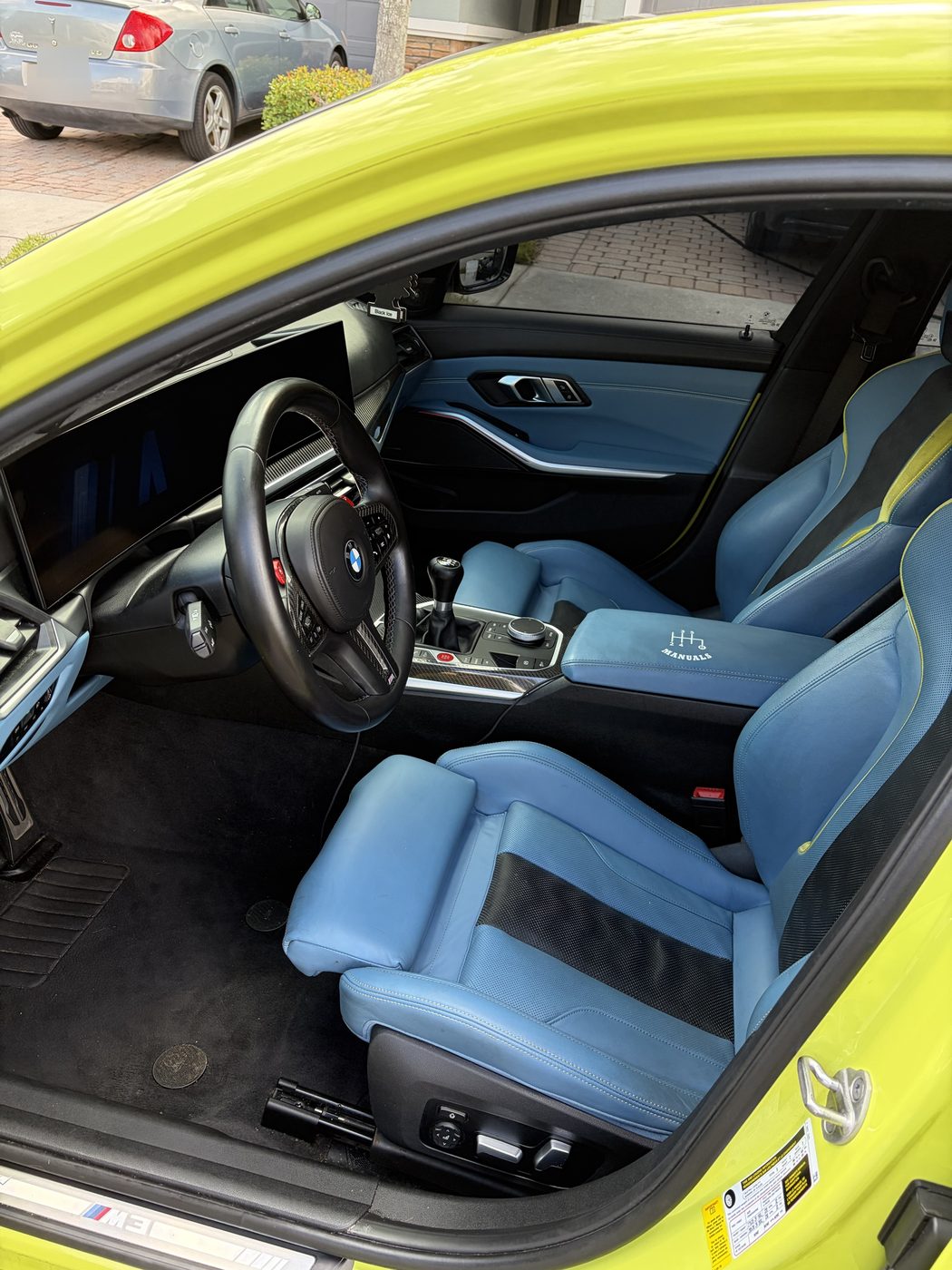 BMW M3 interior after a detail
